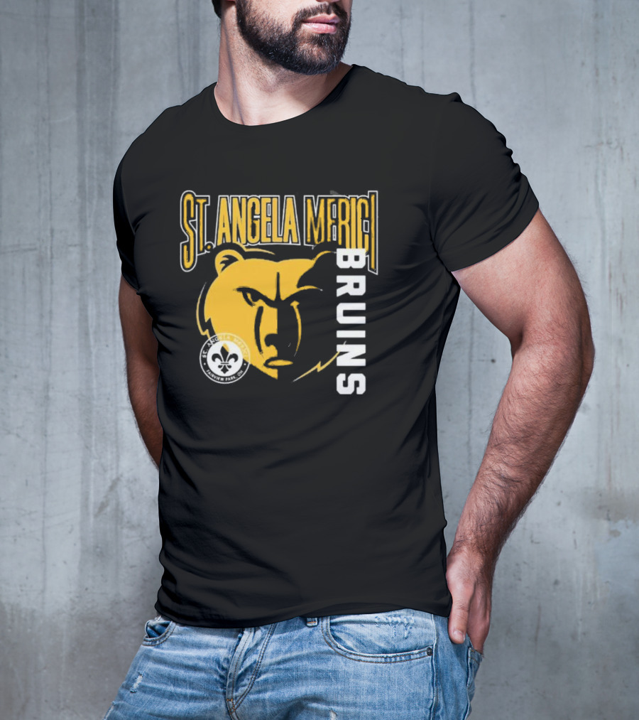 St. Angela Merici Bruins Bear Logo Normandy Park Ohio T-Shirt