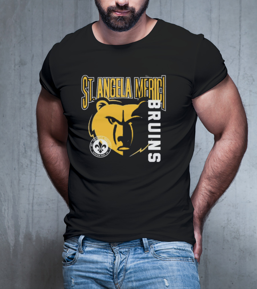St. Angela Merici Bruins Bear Logo Normandy Park Ohio T-Shirt