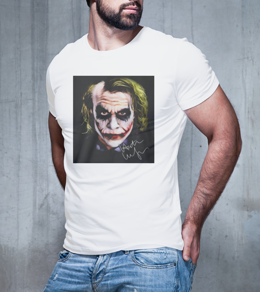 Joker 2 Heath Ledger Signature T-Shirt