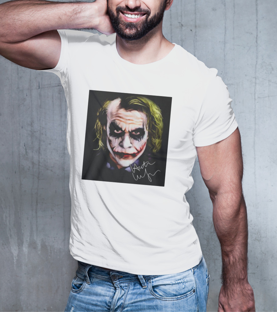 Joker 2 Heath Ledger Signature T-Shirt