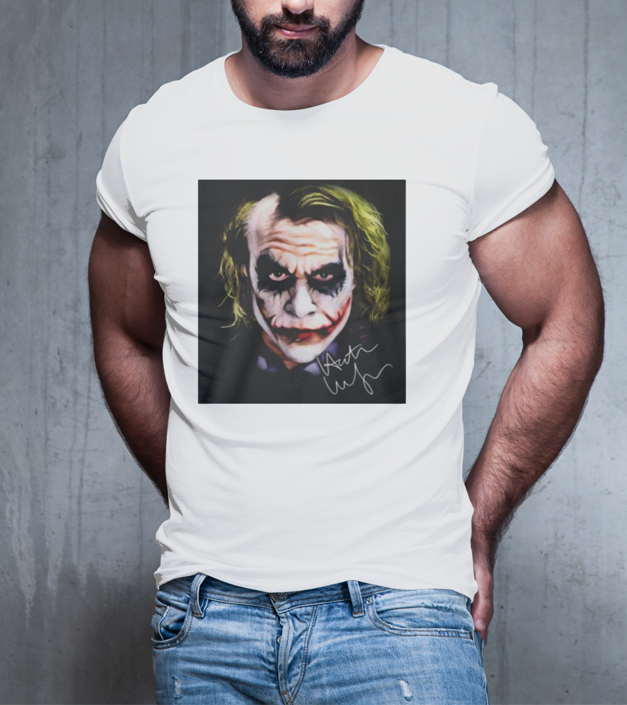 Joker 2 Heath Ledger Signature T-Shirt
