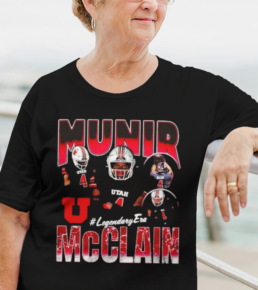 Munir McClain Utah Utes Football #LegendaryEra Vintage T-Shirt