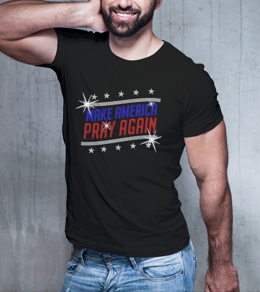 Make America Pray Again Rhinestone T-Shirt