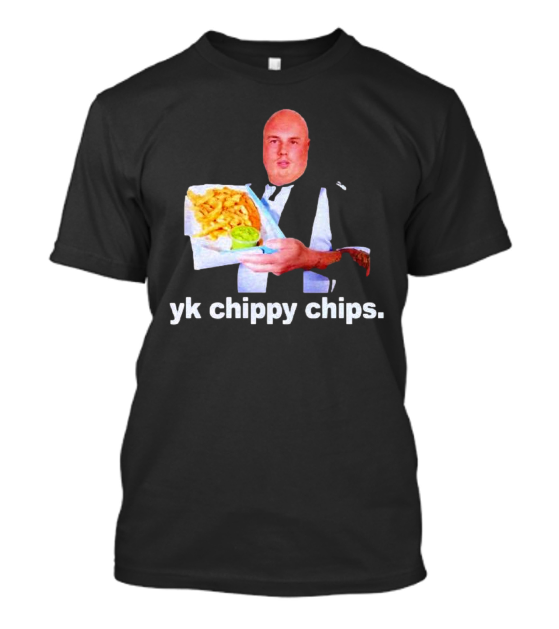 Cole Palmer YK Chippy Chips Dude Holding Fries T-Shirt