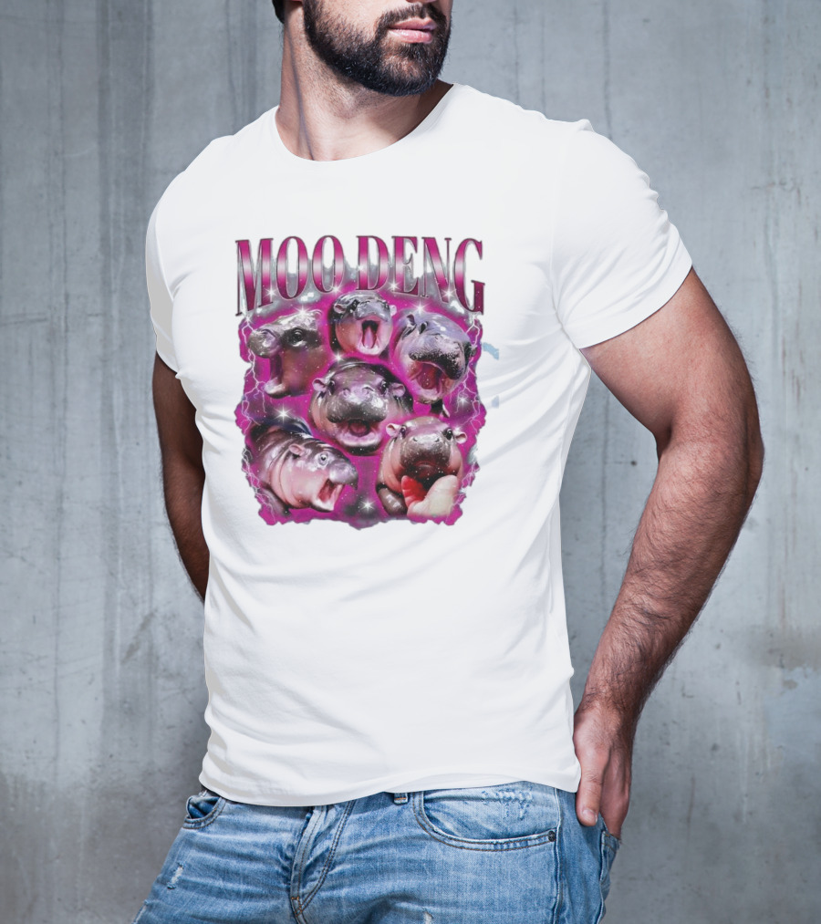 Moo Deng Hippo Humor Sublimation T-Shirt