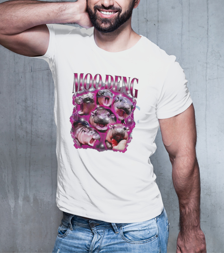 Moo Deng Hippo Humor Sublimation T-Shirt