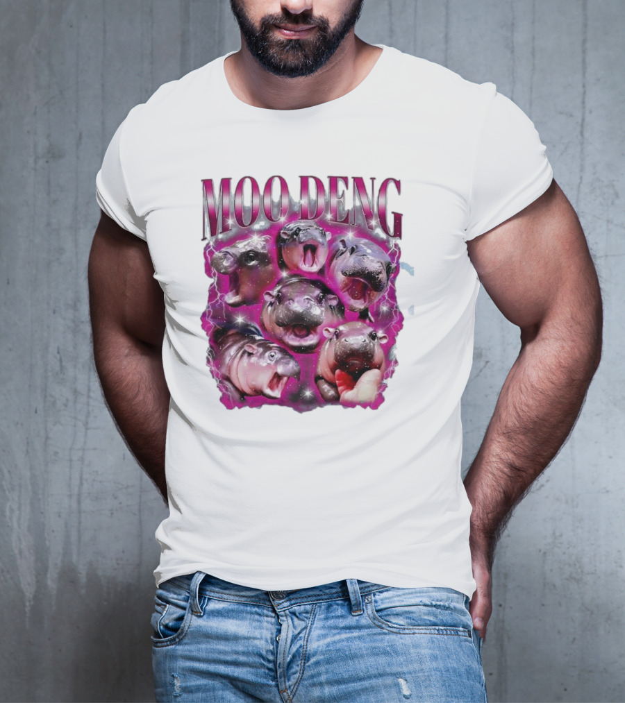 Moo Deng Hippo Humor Sublimation T-Shirt