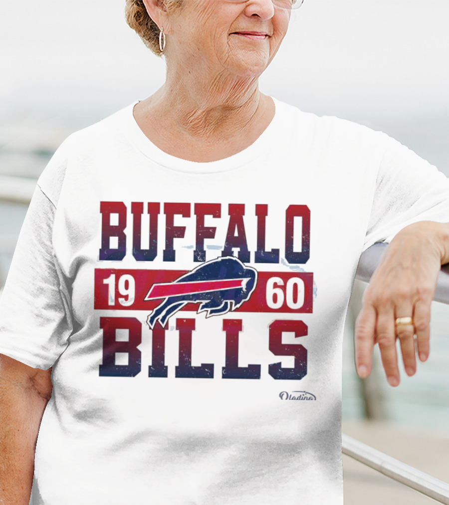 Buffalo Bills 1960 Retro Vintage Football Logo New Era T-Shirt