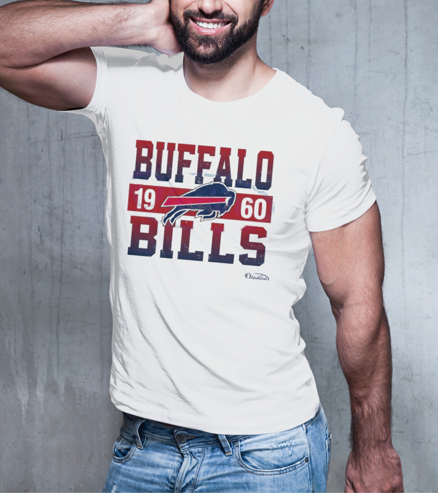 Buffalo Bills 1960 Retro Vintage Football Logo New Era T-Shirt