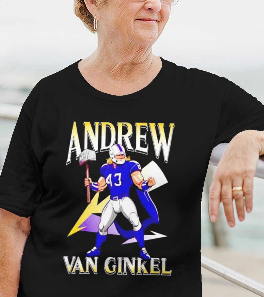 Andrew Van Ginkel Thor-Inspired Minnesota Vikings Crossover T-Shirt