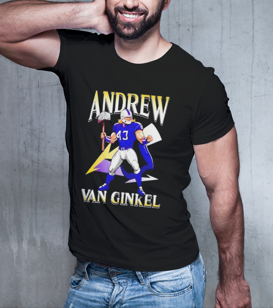 Andrew Van Ginkel Thor-Inspired Minnesota Vikings Crossover T-Shirt