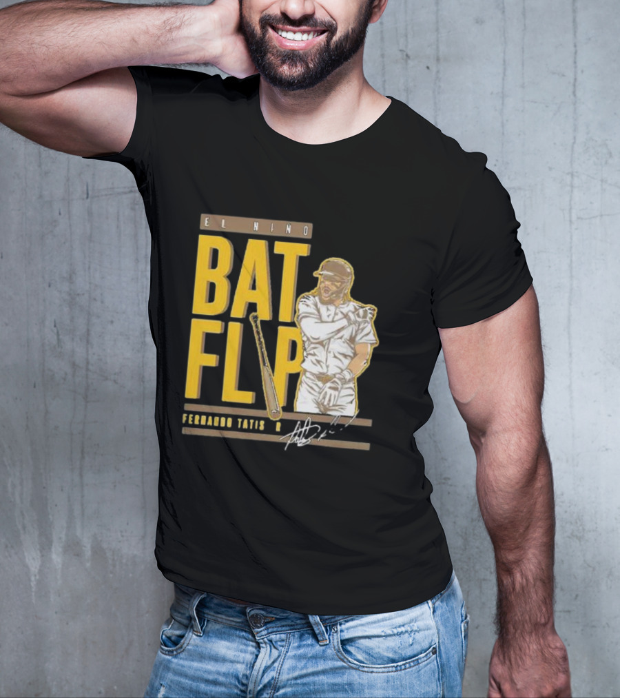 El Nino Bat Flip Fernando Tatis Jr. Signature San Diego Padres T-Shirt
