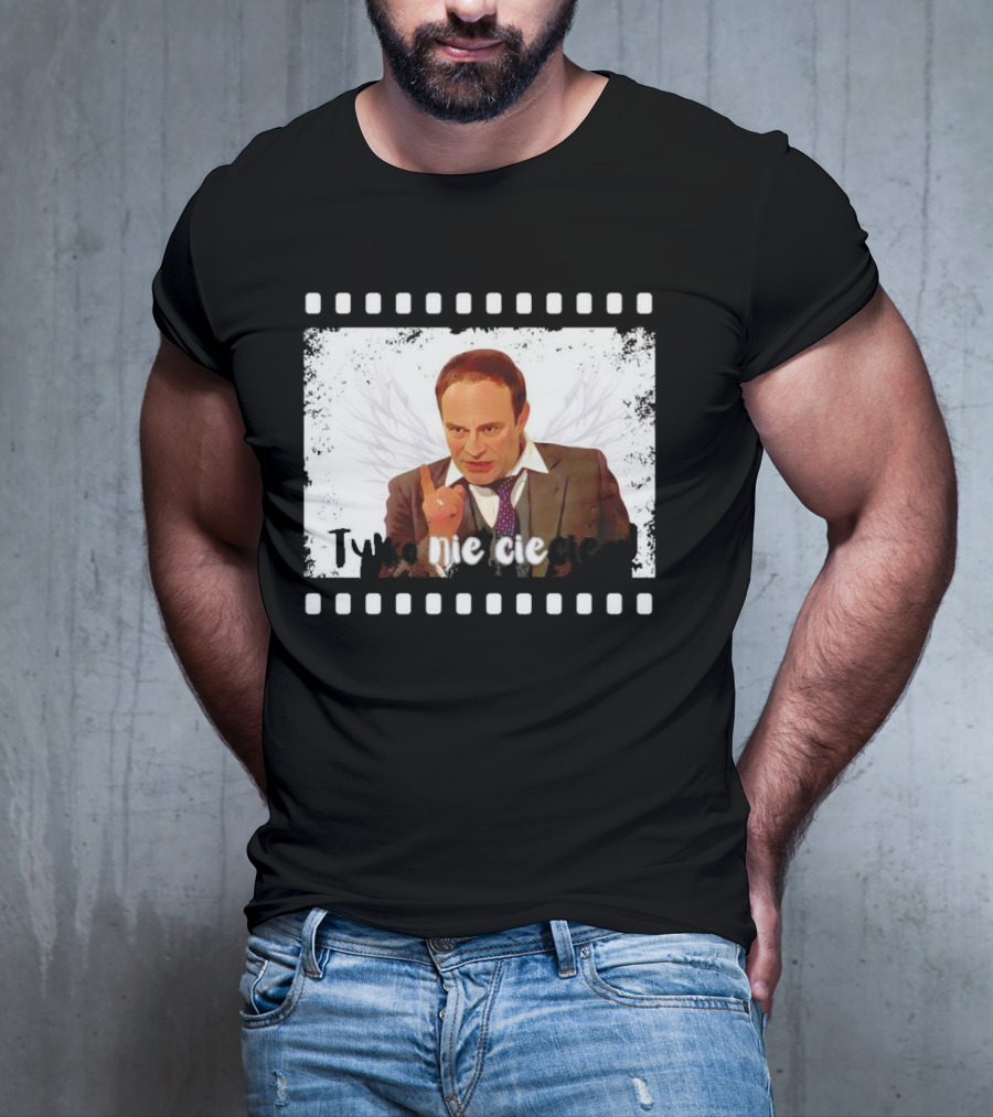 Tylko Nie Cieciem Stanisław Anioł Filmstrip Winged T-Shirt