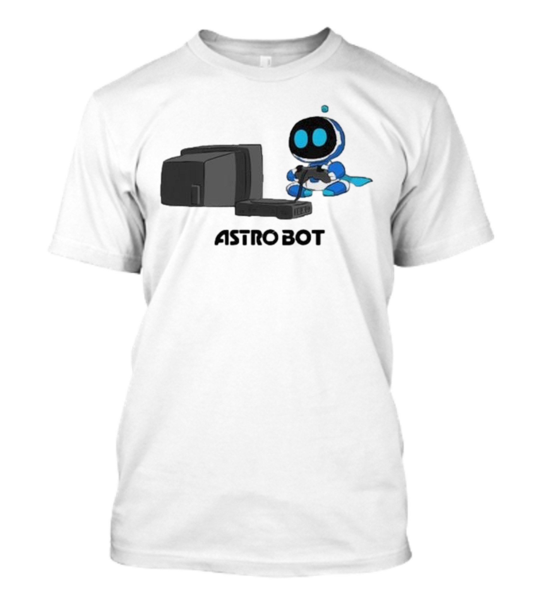 Astro Bot Playing Video Game Retro Console T-Shirt