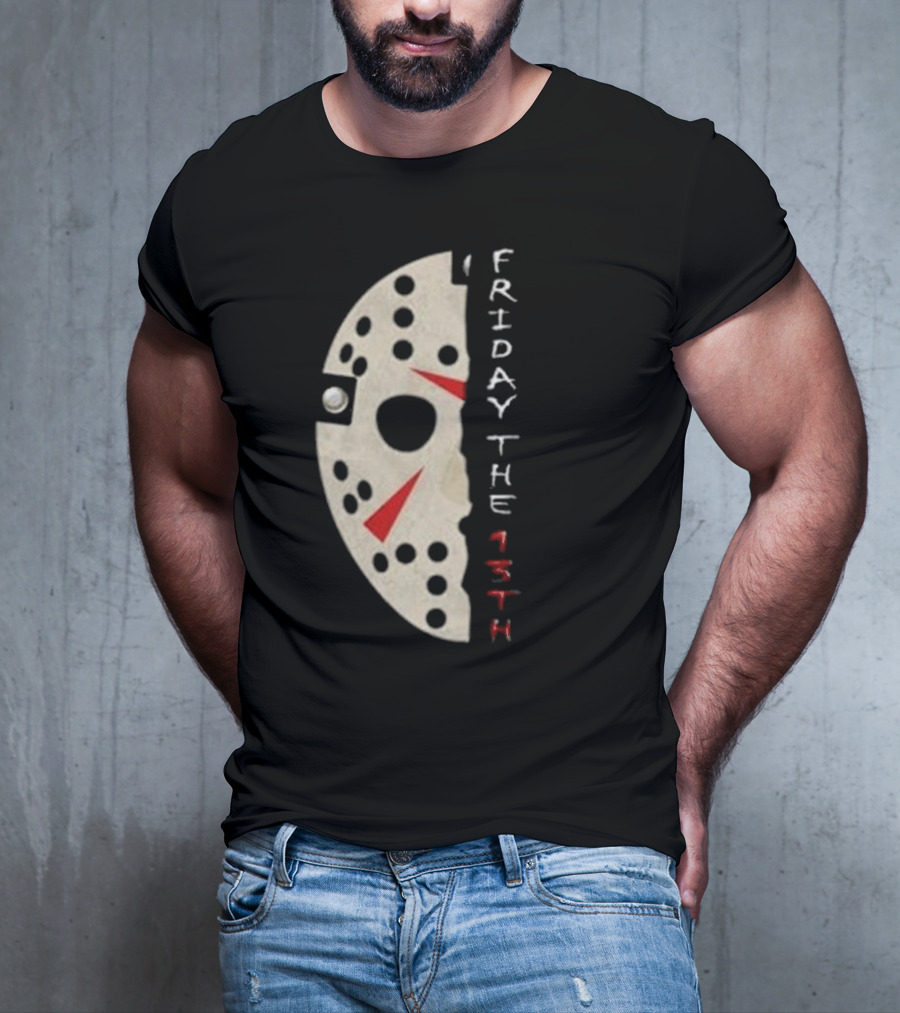 Jason Voorhees Mask Friday The 13th Vintage T-Shirt