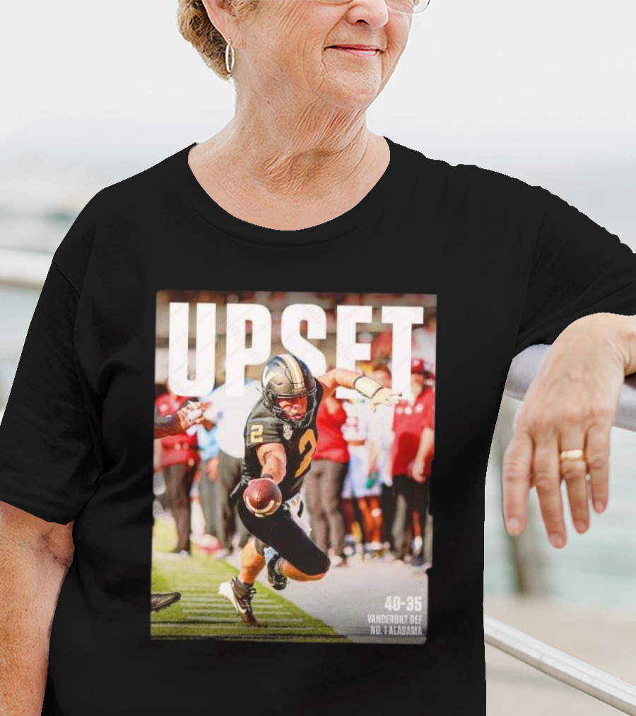 Upset 40-35 Vanderbilt Def No 1 Alabama T-Shirt