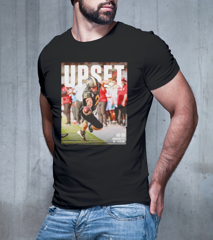 Upset 40-35 Vanderbilt Def No 1 Alabama T-Shirt
