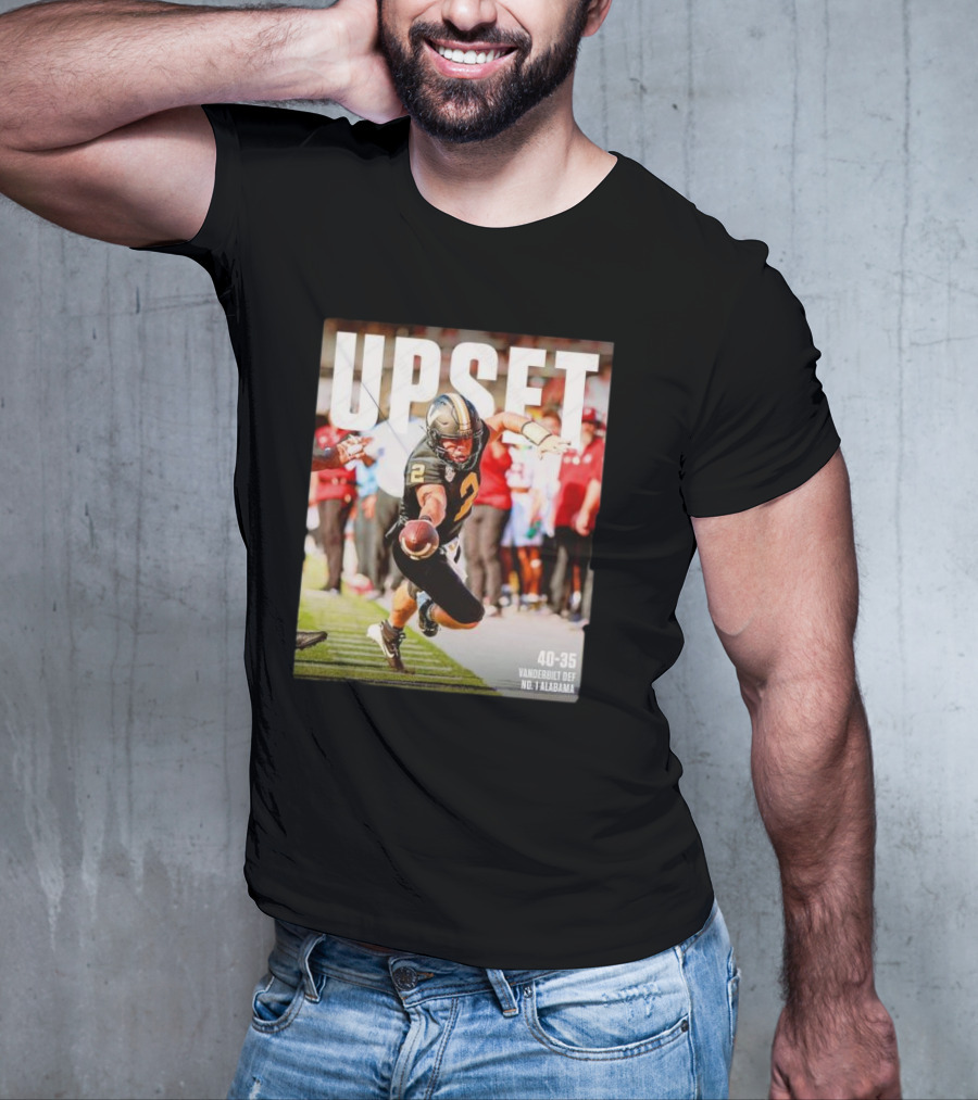 Upset 40-35 Vanderbilt Def No 1 Alabama T-Shirt