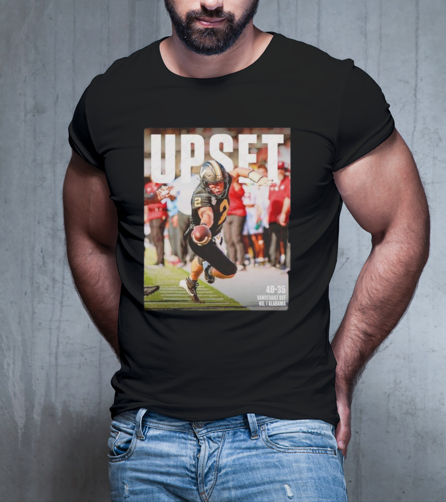 Upset 40-35 Vanderbilt Def No 1 Alabama T-Shirt