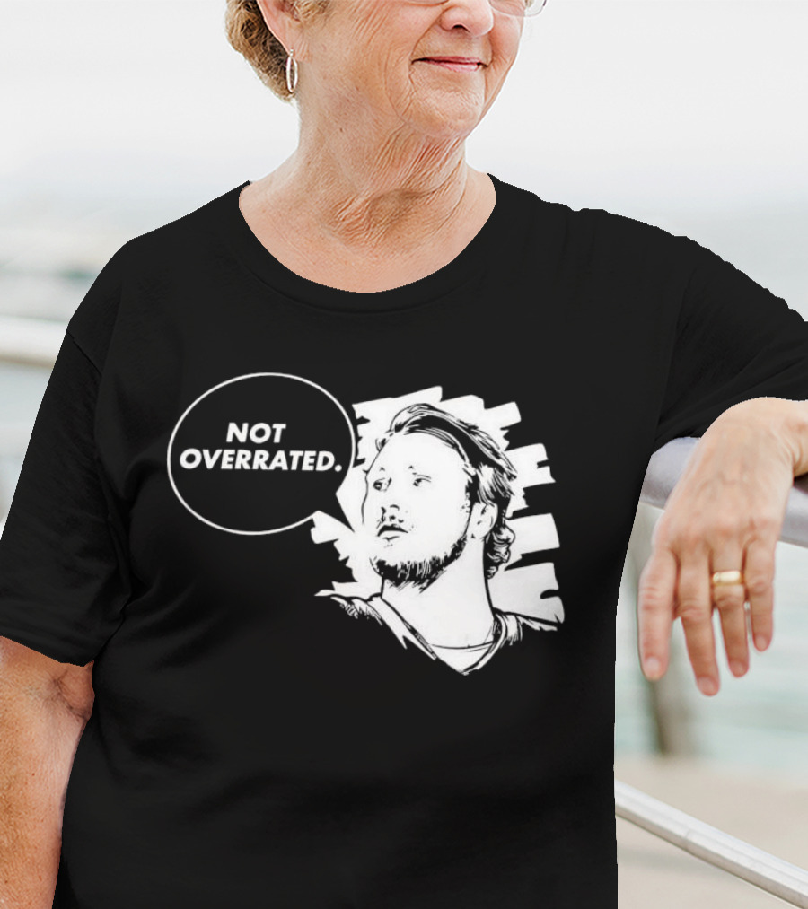 Buffalo Bills Josh Allen Not Overrated Speech Bubble T-Shirt