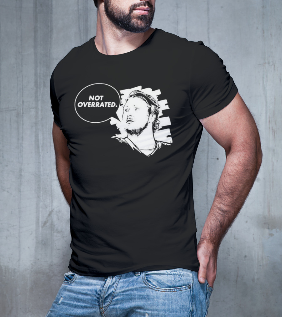 Buffalo Bills Josh Allen Not Overrated Speech Bubble T-Shirt