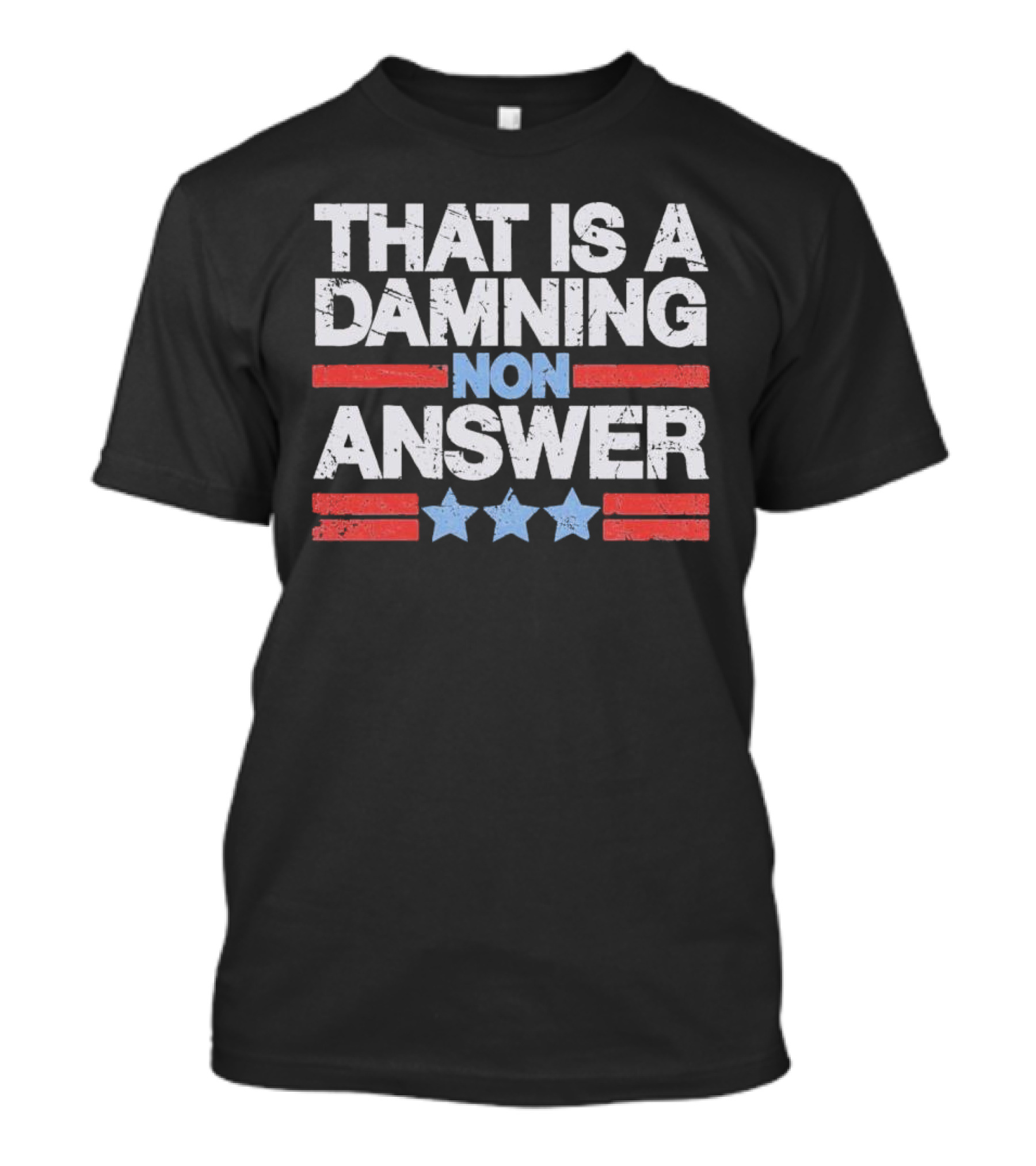 That Is A Damning Non Answer Tim Walz Retro T-Shirt