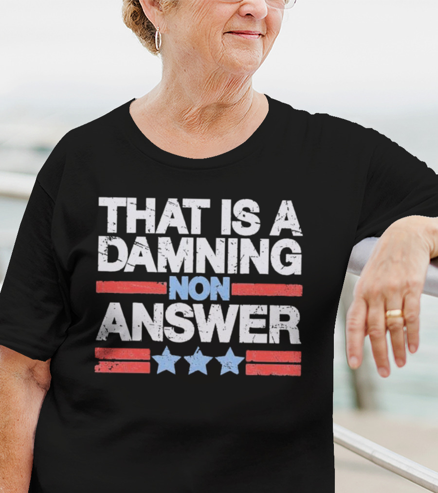 That Is A Damning Non Answer Tim Walz Retro T-Shirt