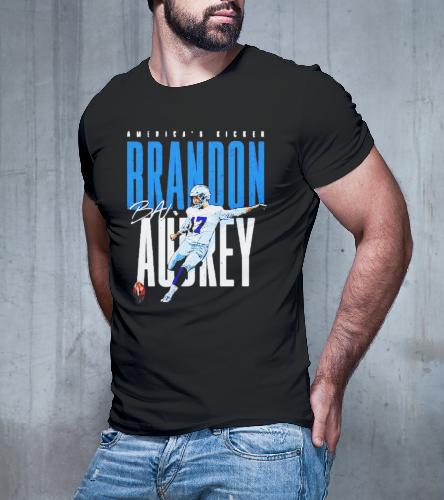 America's Kicker Brandon Aubrey Dallas Cowboys Signature T-Shirt