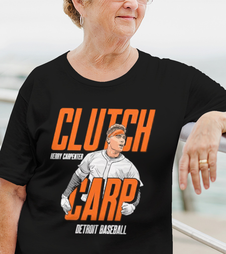 Clutch Carp Kerry Carpenter Detroit Baseball T-Shirt