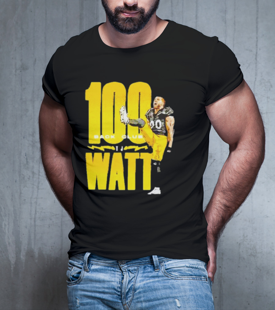 100 Sack Club Pittsburgh Steelers TJ Watt T-Shirt