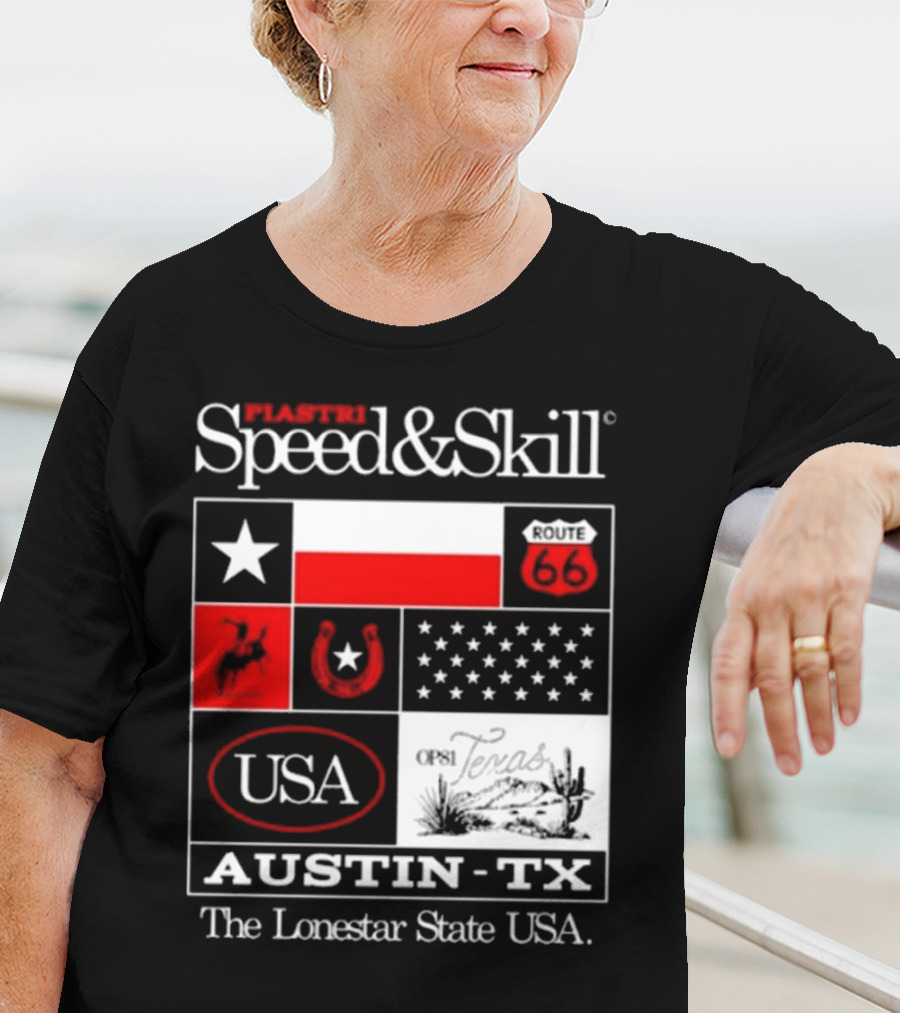 Piastri Speed And Skill Route 66 Austin TX The Lonestar State USA T-Shirt