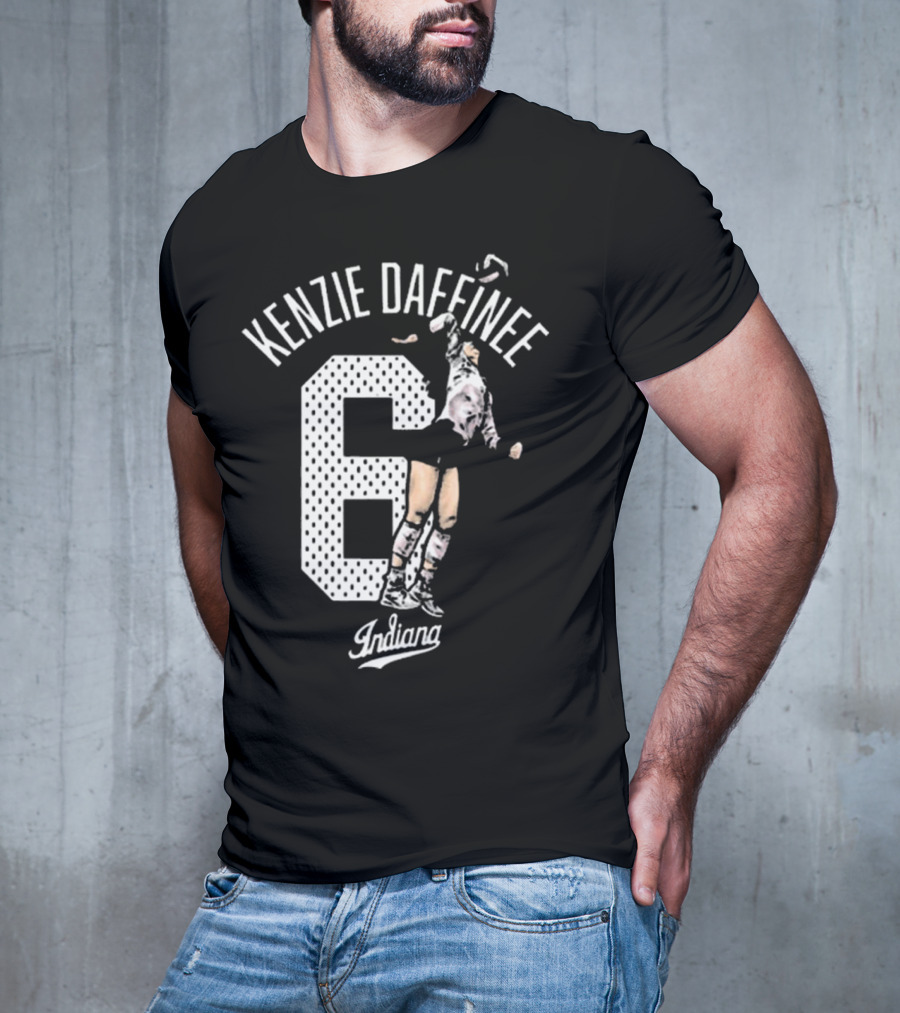 Kenzie Daffinee 6 Indiana Soccer Player Action T-Shirt