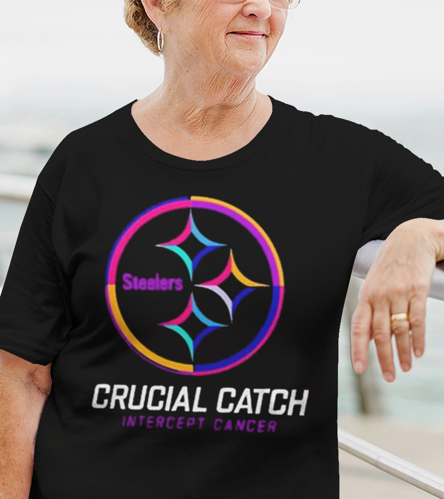 Steelers Crucial Catch Intercept Cancer T-Shirt