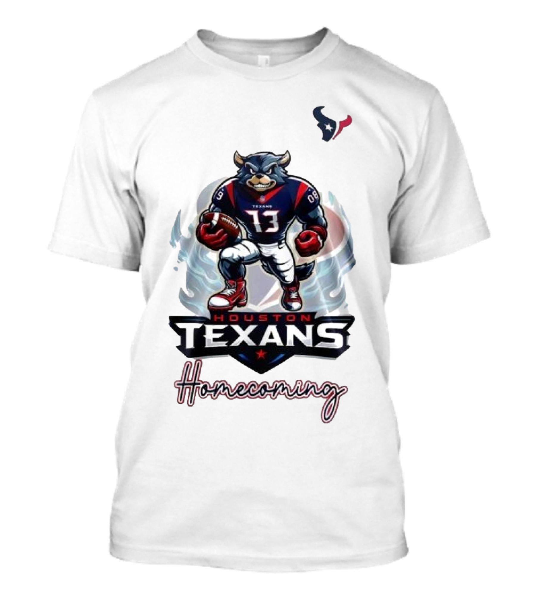 Houston Texans Mascot Homecoming Football Event T-Shirt