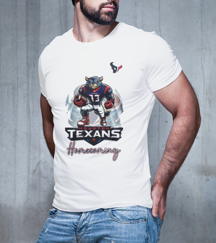 Houston Texans Mascot Homecoming Football Event T-Shirt