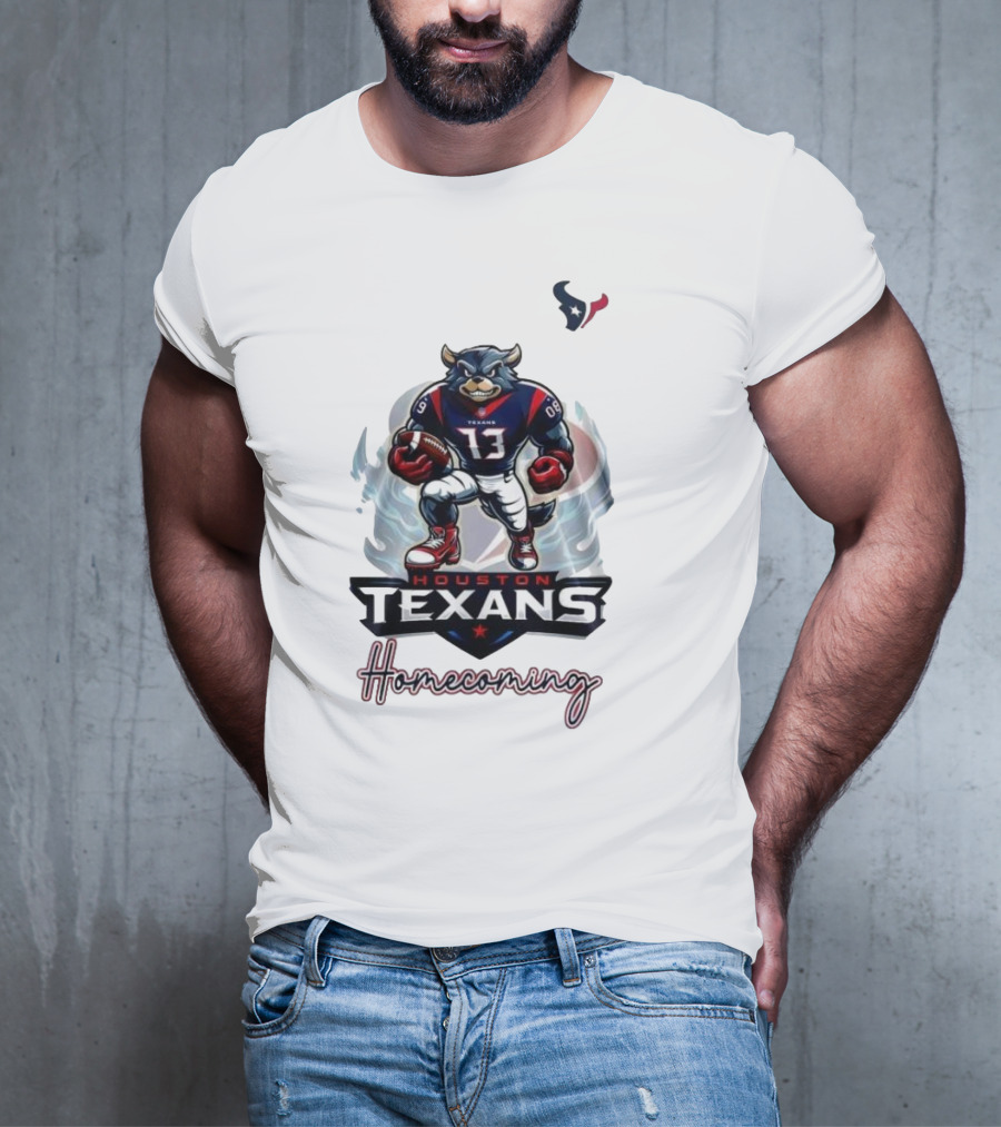 Houston Texans Mascot Homecoming Football Event T-Shirt
