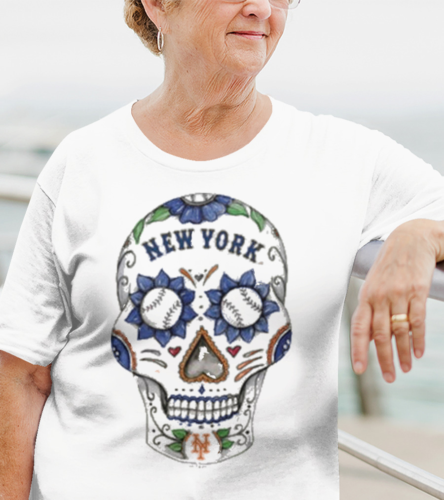 New York Mets Sugar Skull MLB T-Shirt