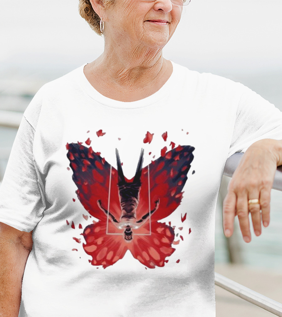 Silent Hill 2 Coicted Form Red Butterfly T-Shirt