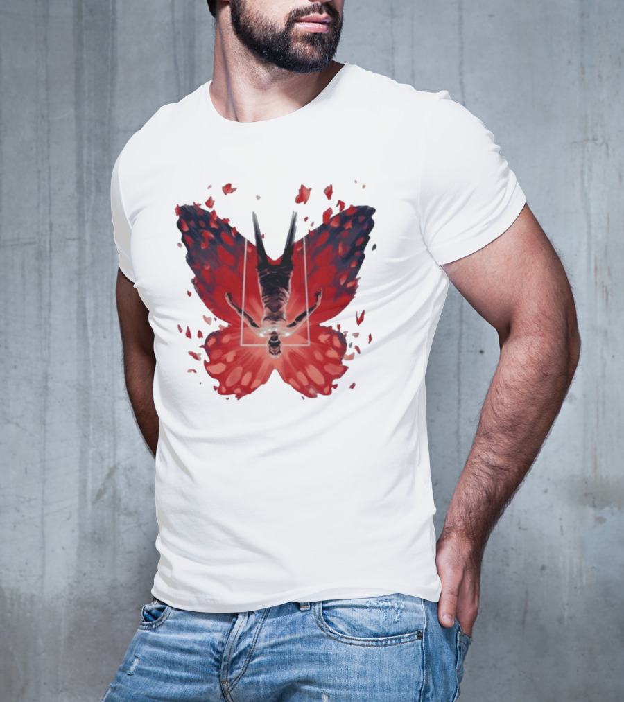 Silent Hill 2 Coicted Form Red Butterfly T-Shirt