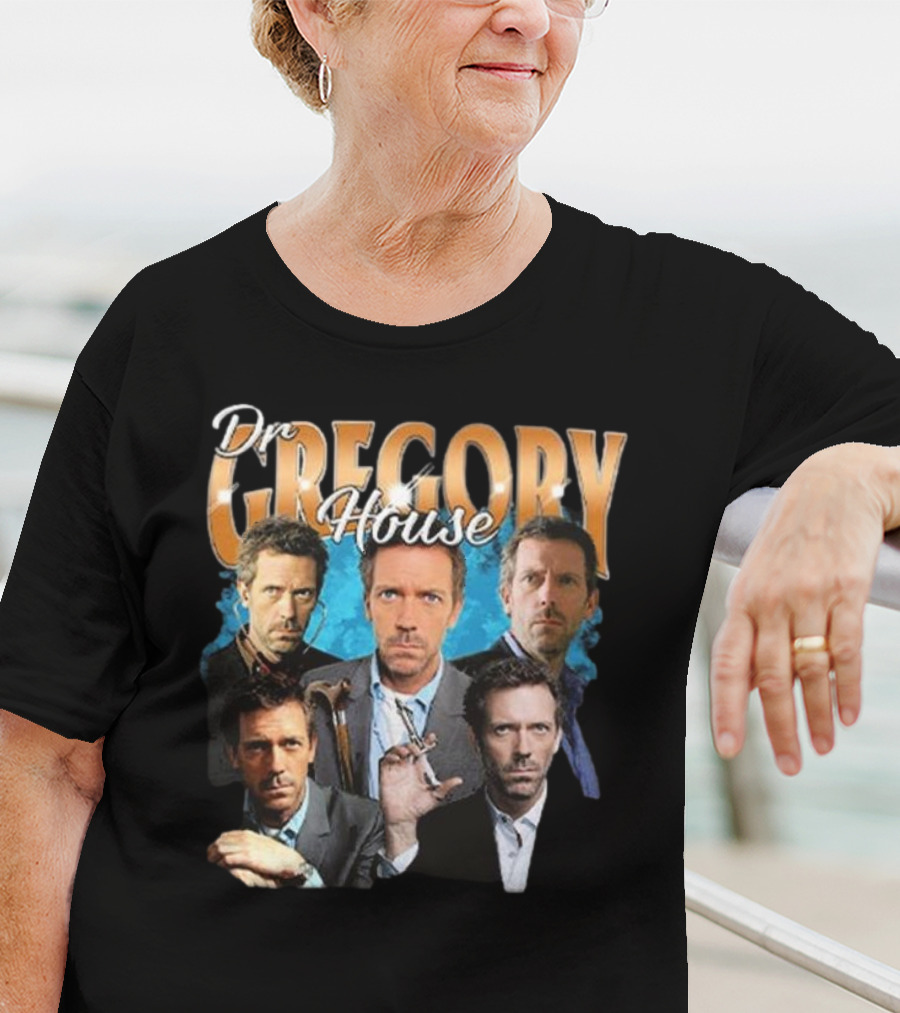 Dr Gregory House Hugh Laurie Collage T-Shirt