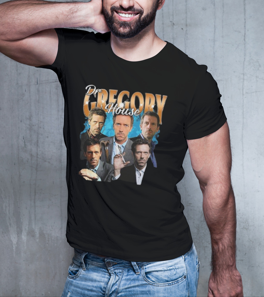Dr Gregory House Hugh Laurie Collage T-Shirt