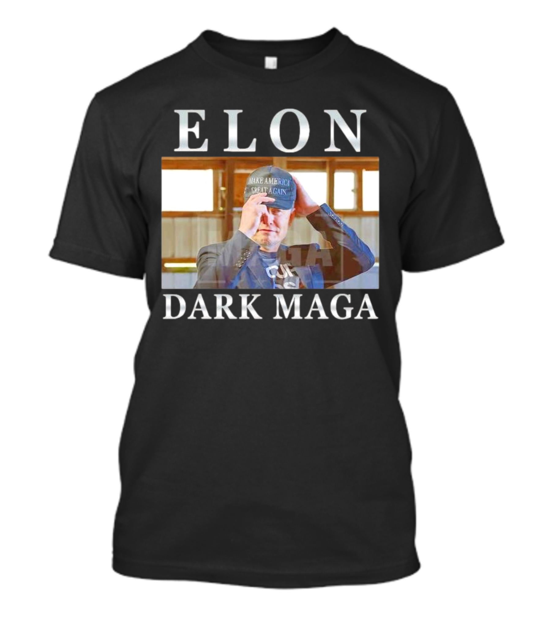 ELON DARK MAGA MAKE AMERICA GREAT AGAIN HAT T-Shirt