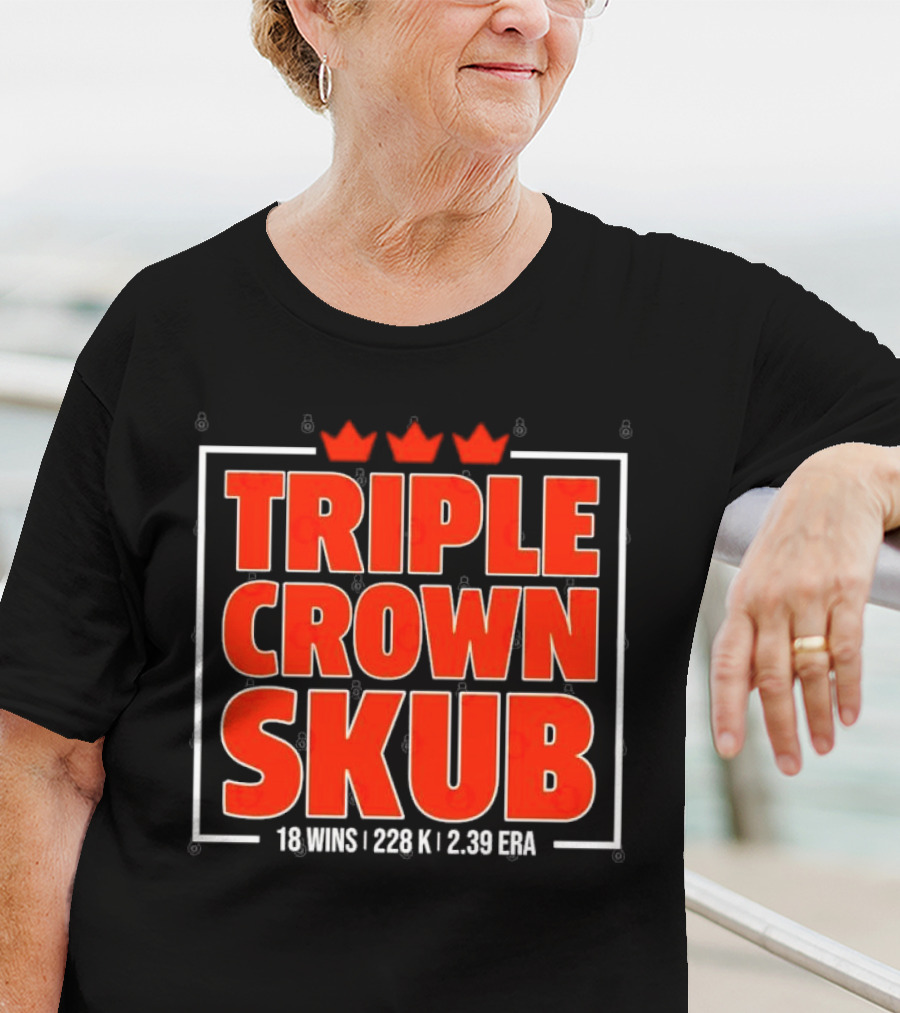 Triple Crown Skub Detroit Tigers Tarik Skubal 18 Wins 228K 2.39 ERA T-Shirt