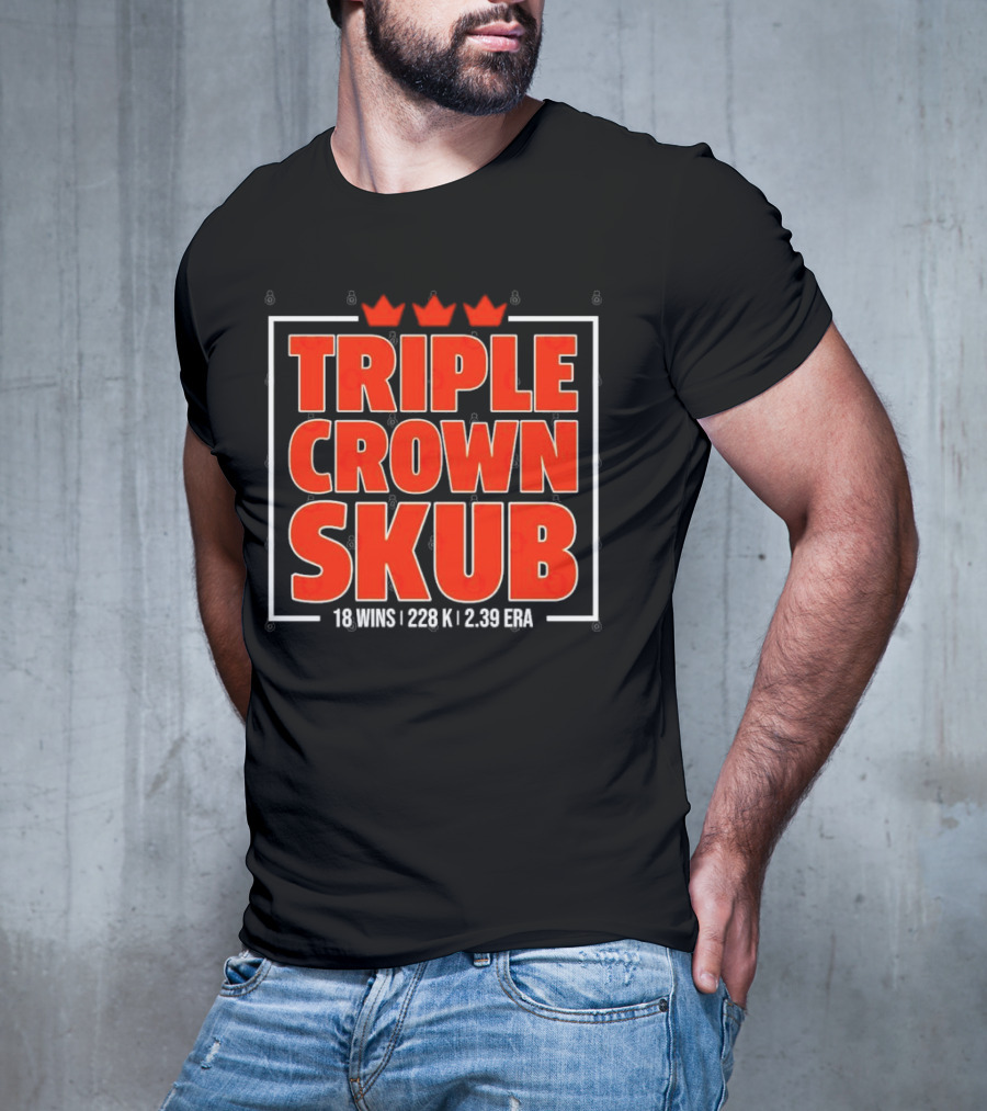 Triple Crown Skub Detroit Tigers Tarik Skubal 18 Wins 228K 2.39 ERA T-Shirt