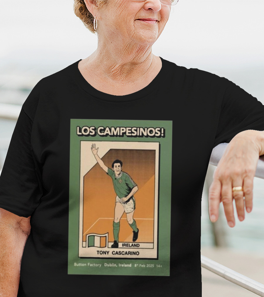 Los Campesinos Tony Cascarino Ireland The Button Factory Dublin Feb 8 2025 T-Shirt