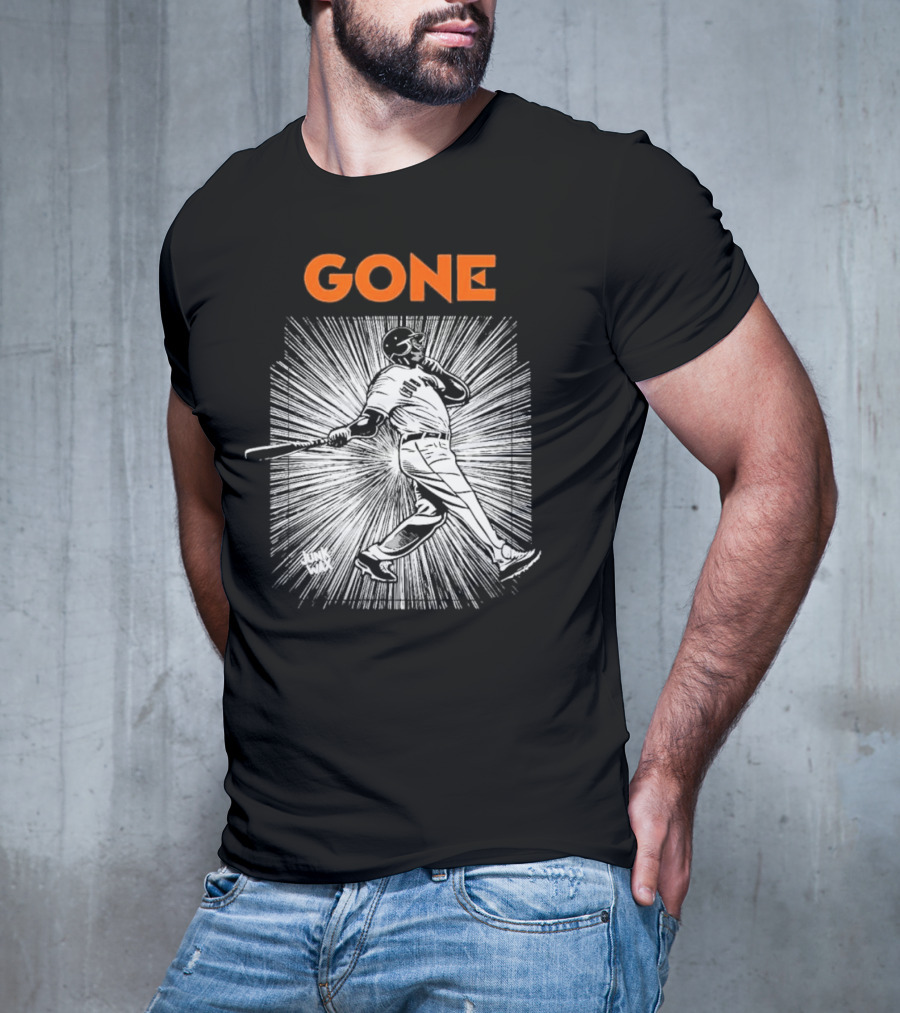 Gone Barry Bonds San Francisco Giants Legend Home Run Swing T-Shirt