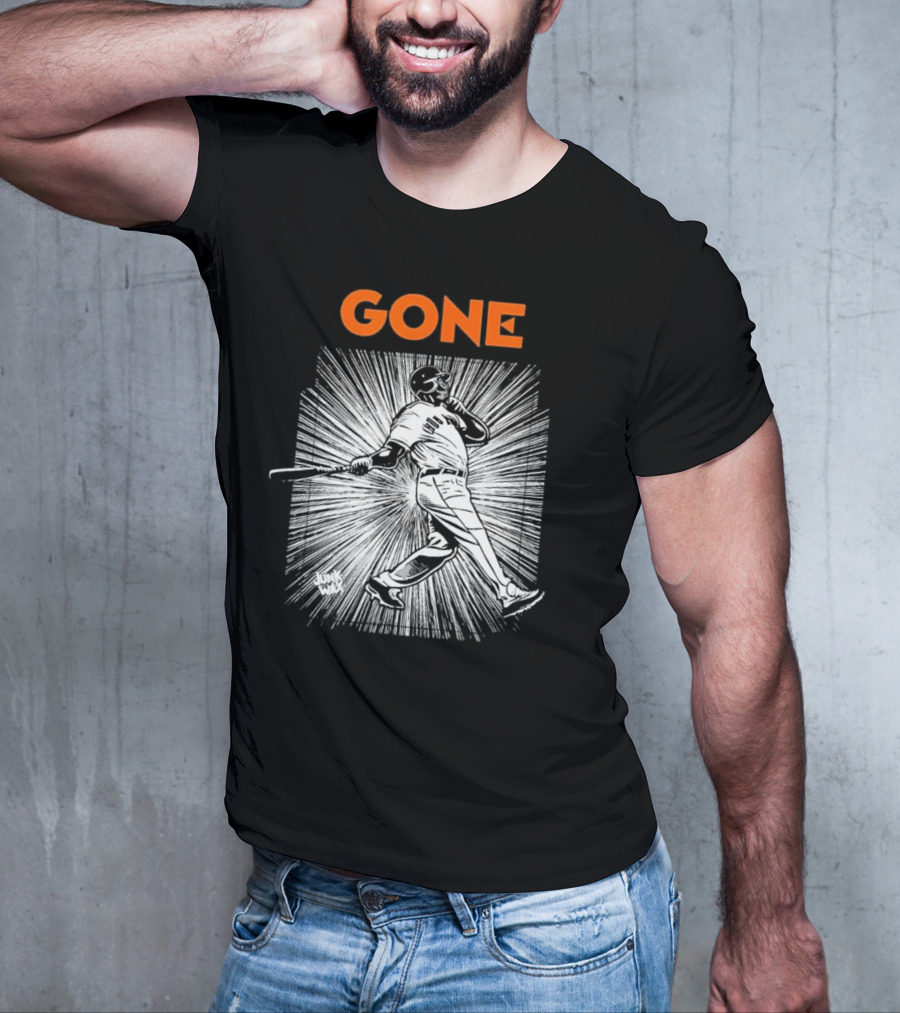 Gone Barry Bonds San Francisco Giants Legend Home Run Swing T-Shirt