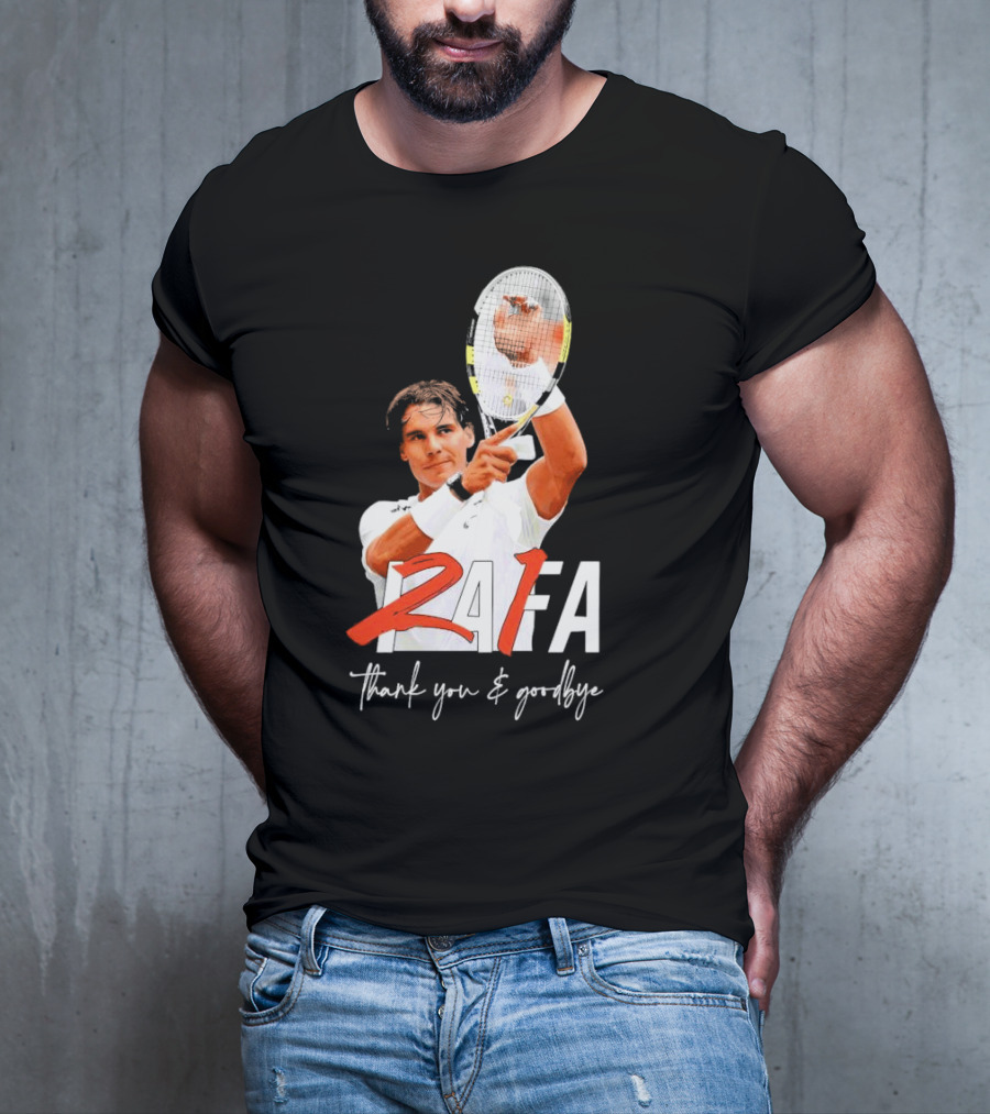 Rafa Nadal Thank You And Goodbye Tennis T-Shirt
