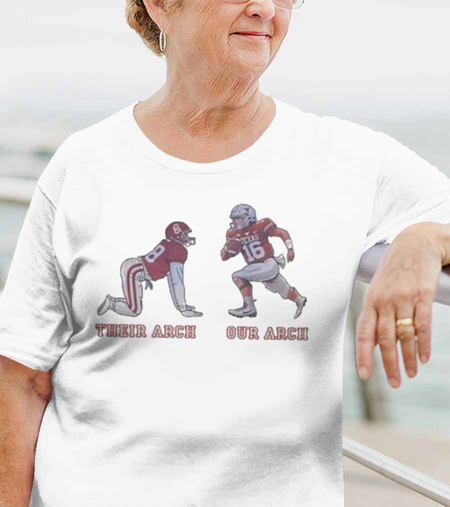 Their Arch Our Arch Oklahoma Texas Football Player Graphics T-Shirt