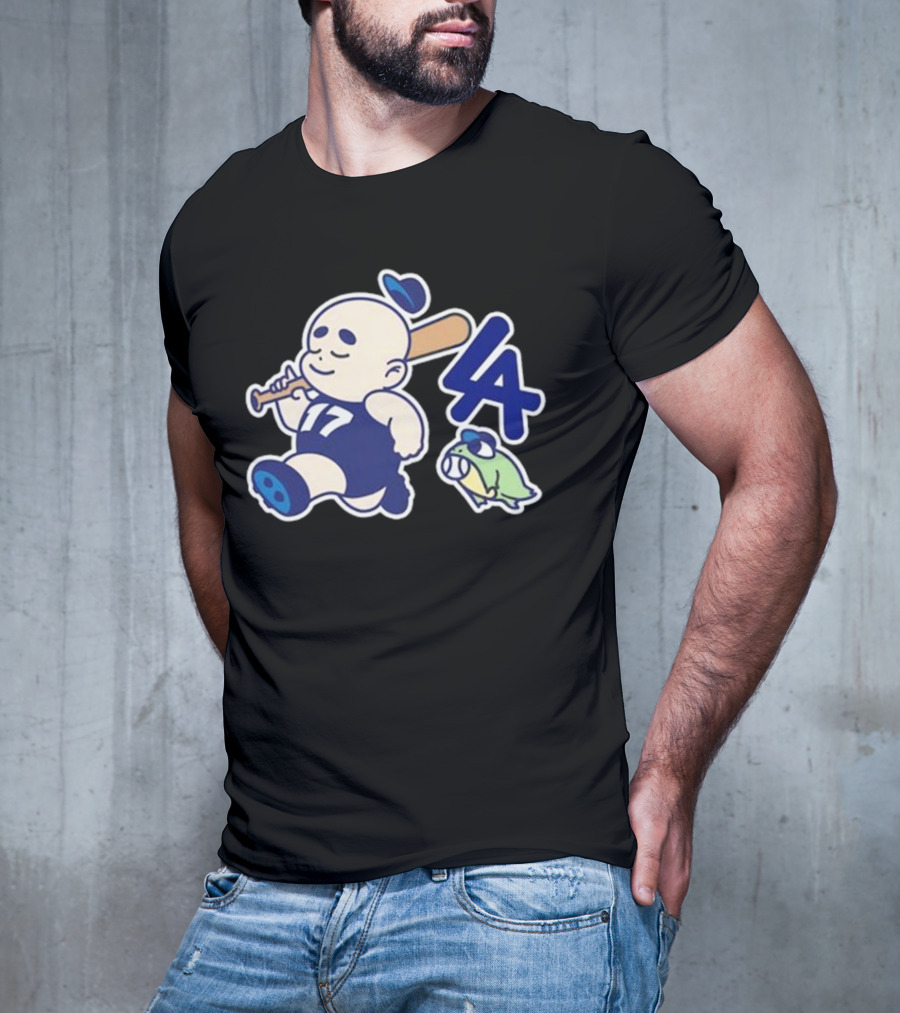 Chunky LA Baseball Baby 17 Fleece Strolling Bat Boy And Turtle T-Shirt